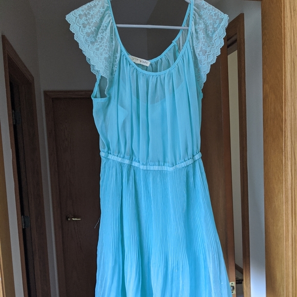Teal spring dress - Picture 1 of 5